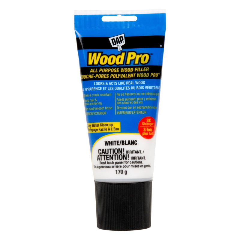 DAP WOODPRO Latex All Purpose Wood Filler, White, 170-g B4