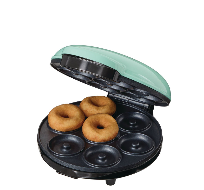 Dash Express Mini Compact Electric Donut Maker, Non-Stick Surface, Aqua L9