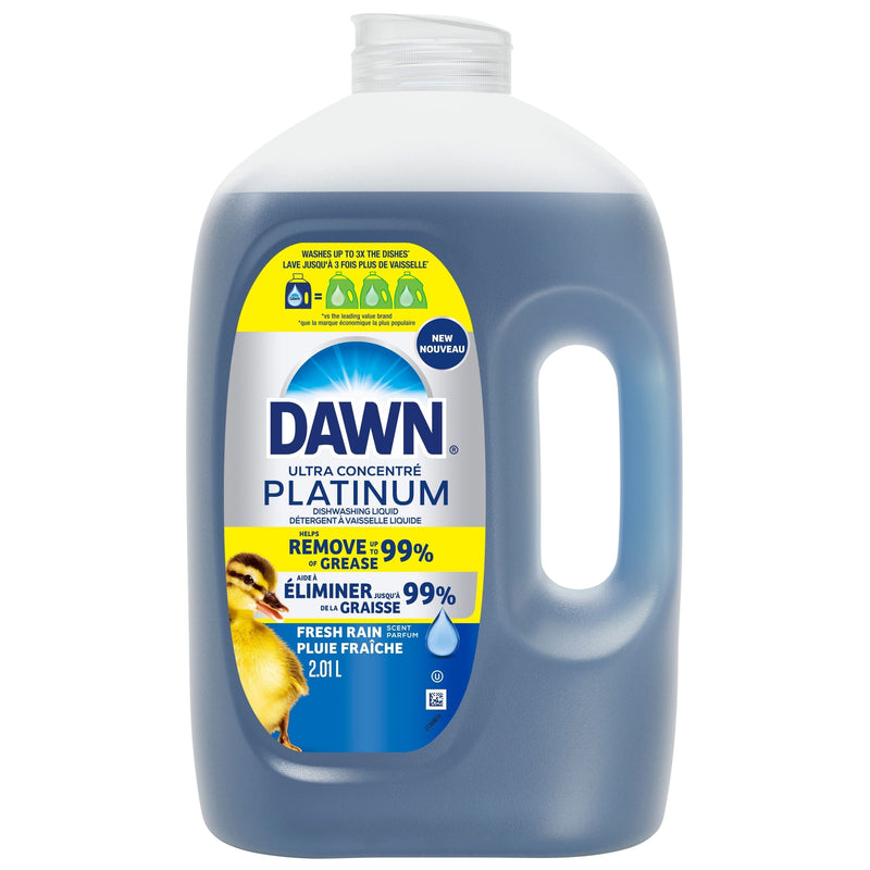 Dawn Ultra Platinum Liquid Dish Soap Refill, Refreshing Rain Scent, 2.01-L B7