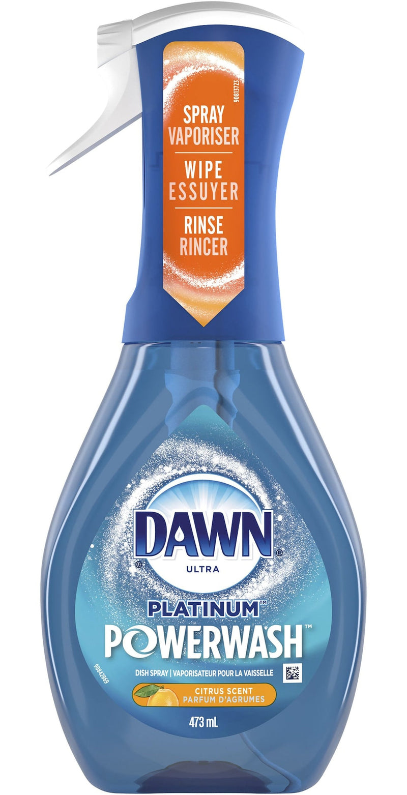 Dawn Ultra Platinum Powerwash Dish Soap Spray, Assorted Scents, 473-mL B8
