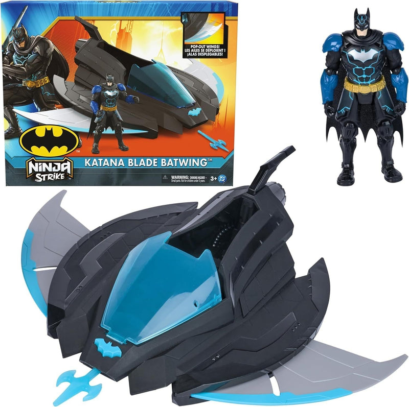 DC Batman Ninja Srike Katana Blade Batwing and 6-in Action Figure, Ages 3+ U7
