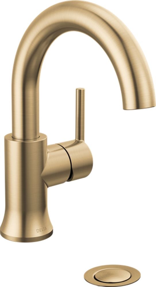 Delta 1-Handle High-Arc Lavatory Faucet, Champagne Bronze P6