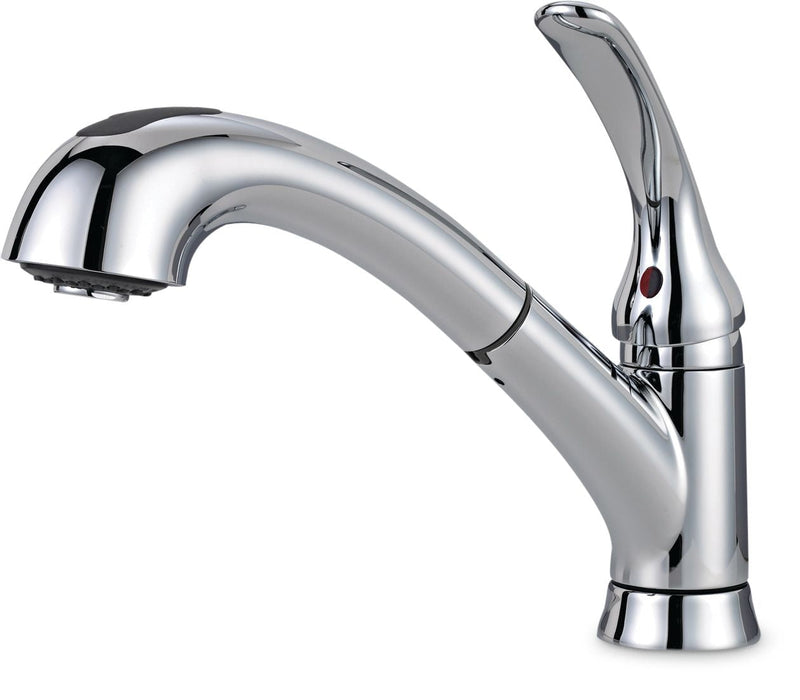 Delta Casey Single Handle Pull Out Kitchen Faucet, Chrome R8