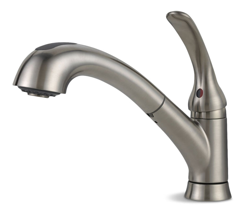 Delta Faucet Casey Single-Handle Pull-Out Kitchen Faucet, Stainless Finish E4