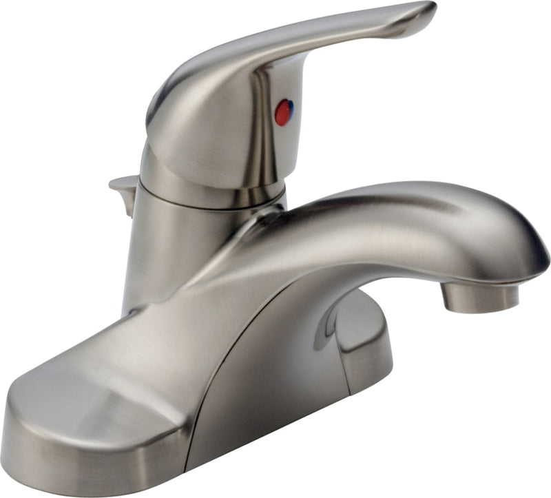 Delta Faucet Principals Single Handle 4-in Centreset Bathroom Sink Faucet, WaterSense Certified, Brushed Nickel O9