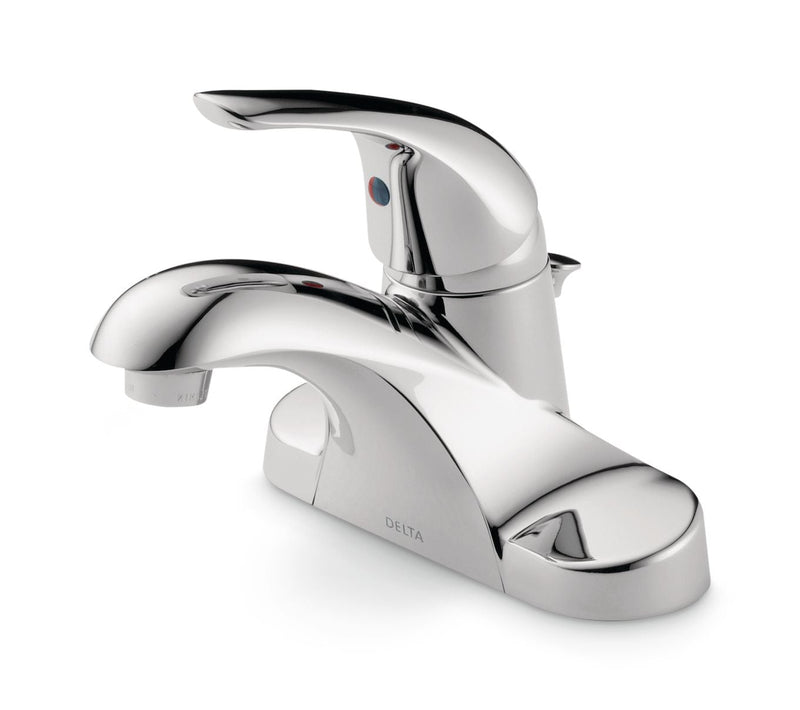 Delta Faucet Principals Single Handle Bathroom Sink Faucet, WaterSense Certified, Chrome S3