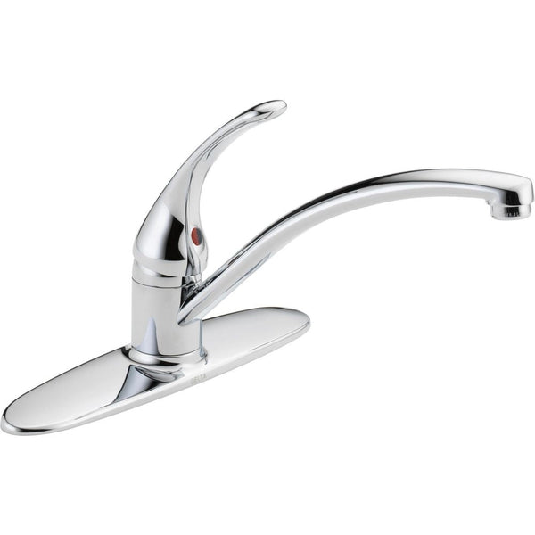 Delta Faucet Principals Single Handle Kitchen Faucet, Chrome Y9