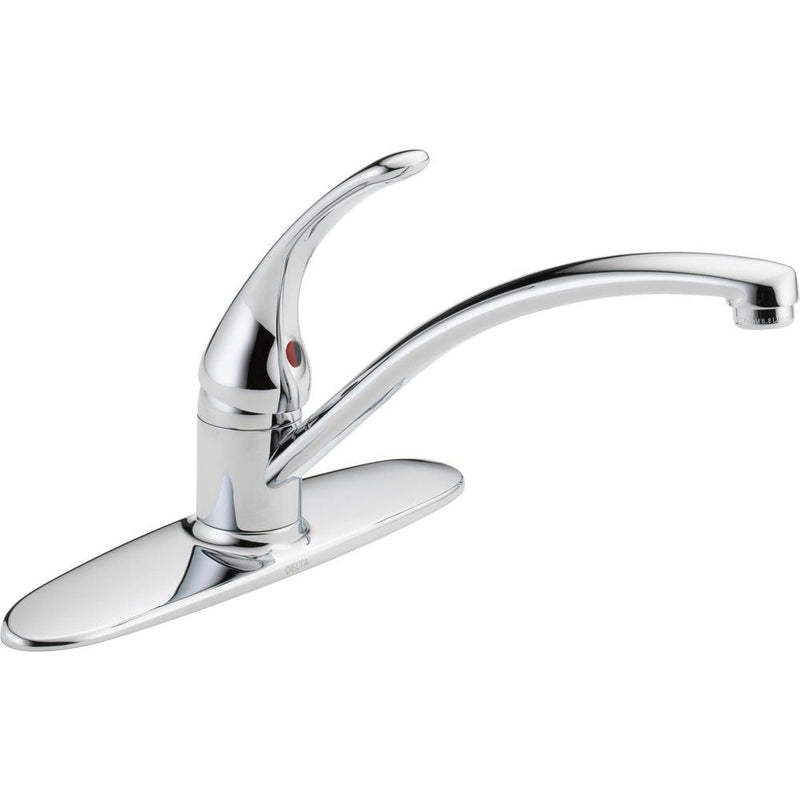 Delta Faucet Principals Single Handle Kitchen Faucet, Chrome Y9