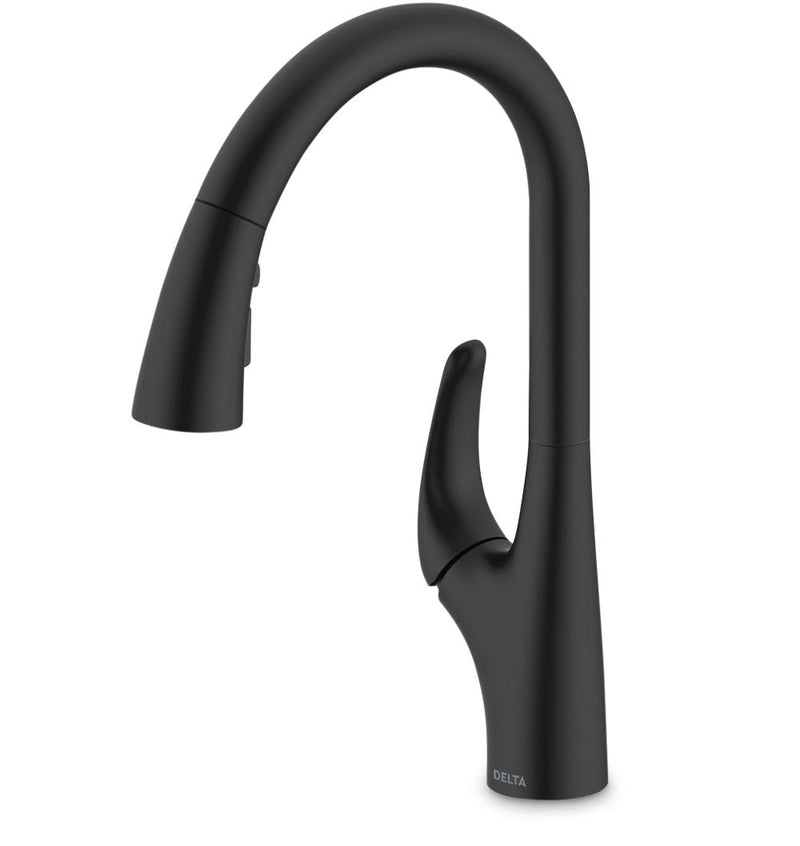 Delta Seabourne Pull-Down Kitchen Faucet, Matte Black X5
