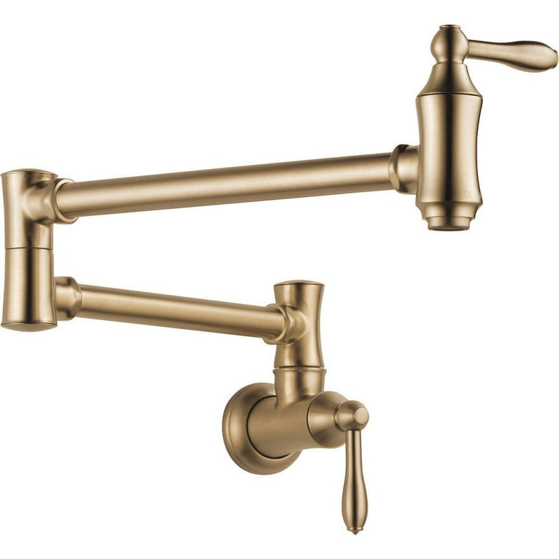 Delta Trad Pot Filler Faucet, Wall Mount T8