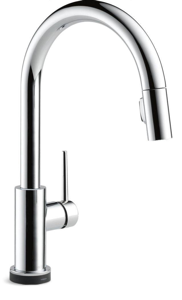 Delta Trinsic Faucet Single Handle High Arc Pull Down Kitchen Faucet S2