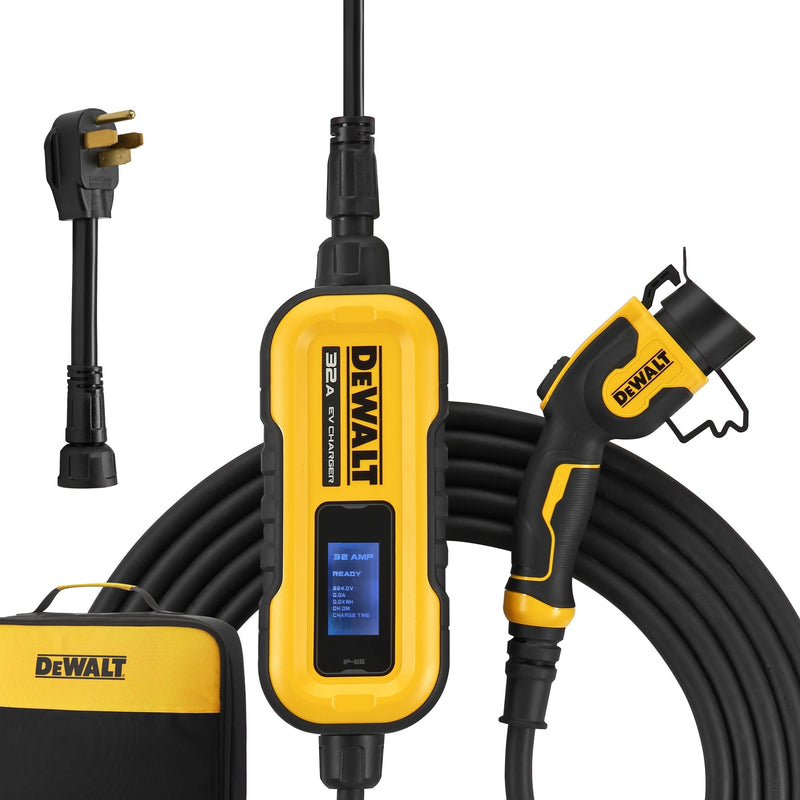 DeWalt 32A Level 1 & 2 NEMA 14-50 J1772 EV Charger T2