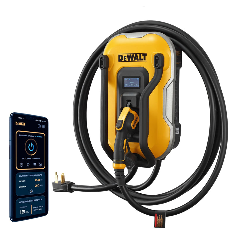 DeWalt 40A Wi-Fi Level 2 NEMA 14-50 J1772 EV Charger I9
