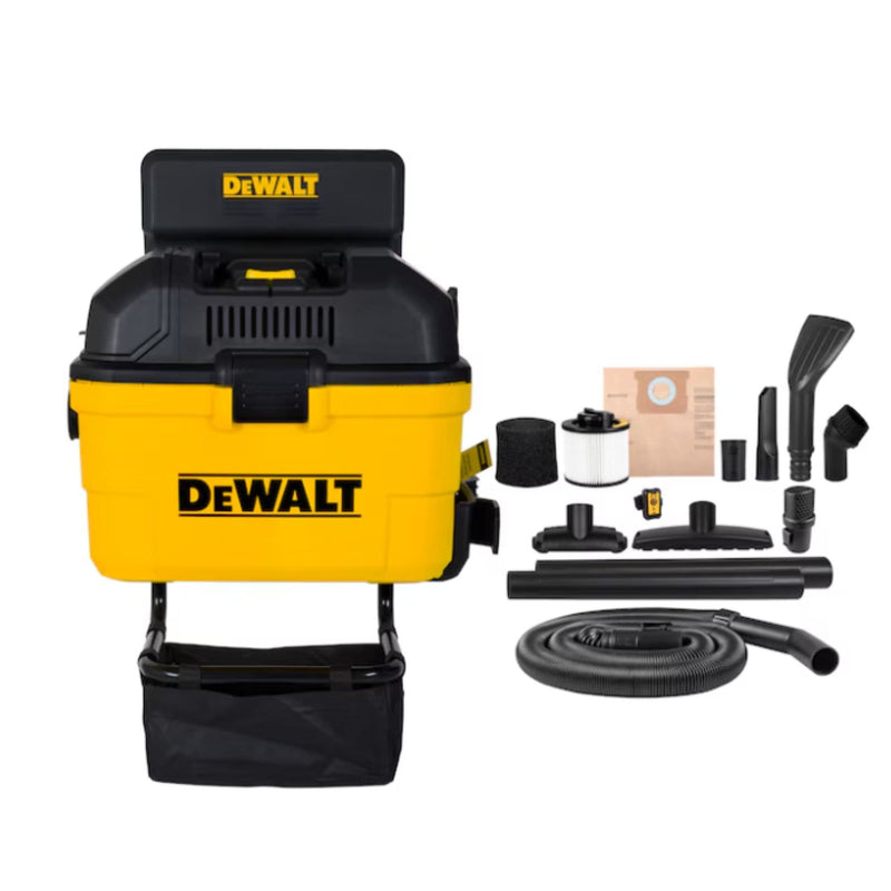 Dewalt DXV06G Wall-Mount Wet/Dry Vacuum with 5 Peak Horsepower Motor, 23-L T8