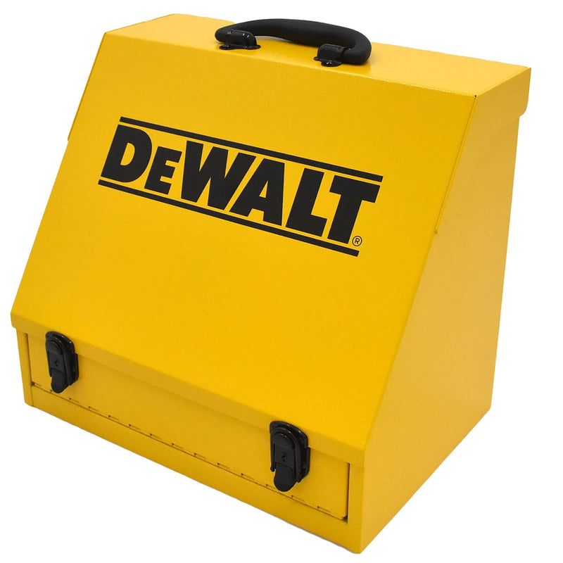 DEWALT Handheld Steel Shop Tool Box with Lid & Handle, Yellow, 15-in G6