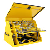 DEWALT Triangle Portable Multi-Tier Steel Tool Box with Power Outlet, 36-in