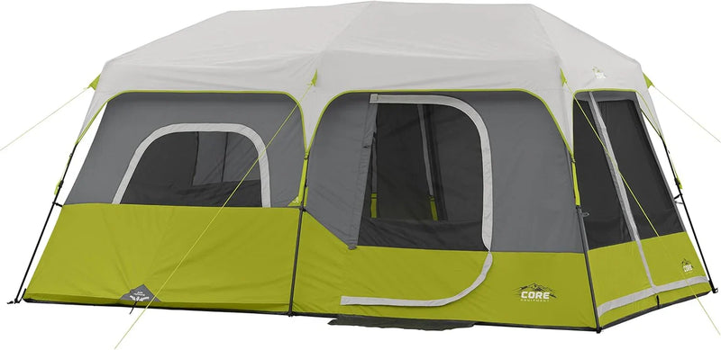Core 9 Person Instant Cabin Tent - 14' x 9', Green (40008) H3