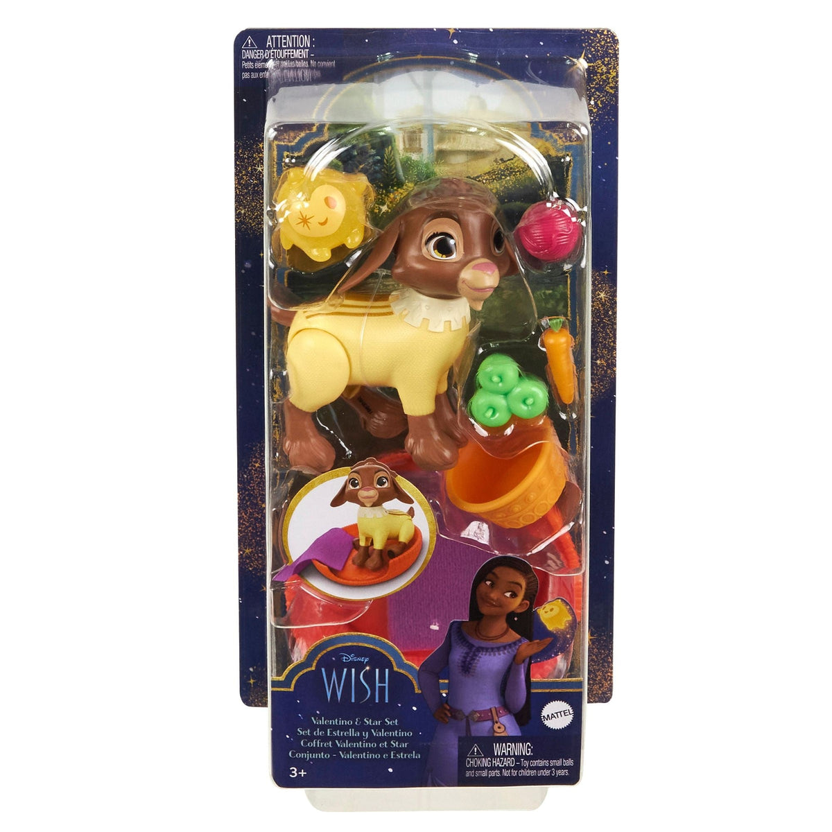 Disney Wish Pet Sidekick Story Pack, Includes Valentino & Star Figures, Kids Ages 3+