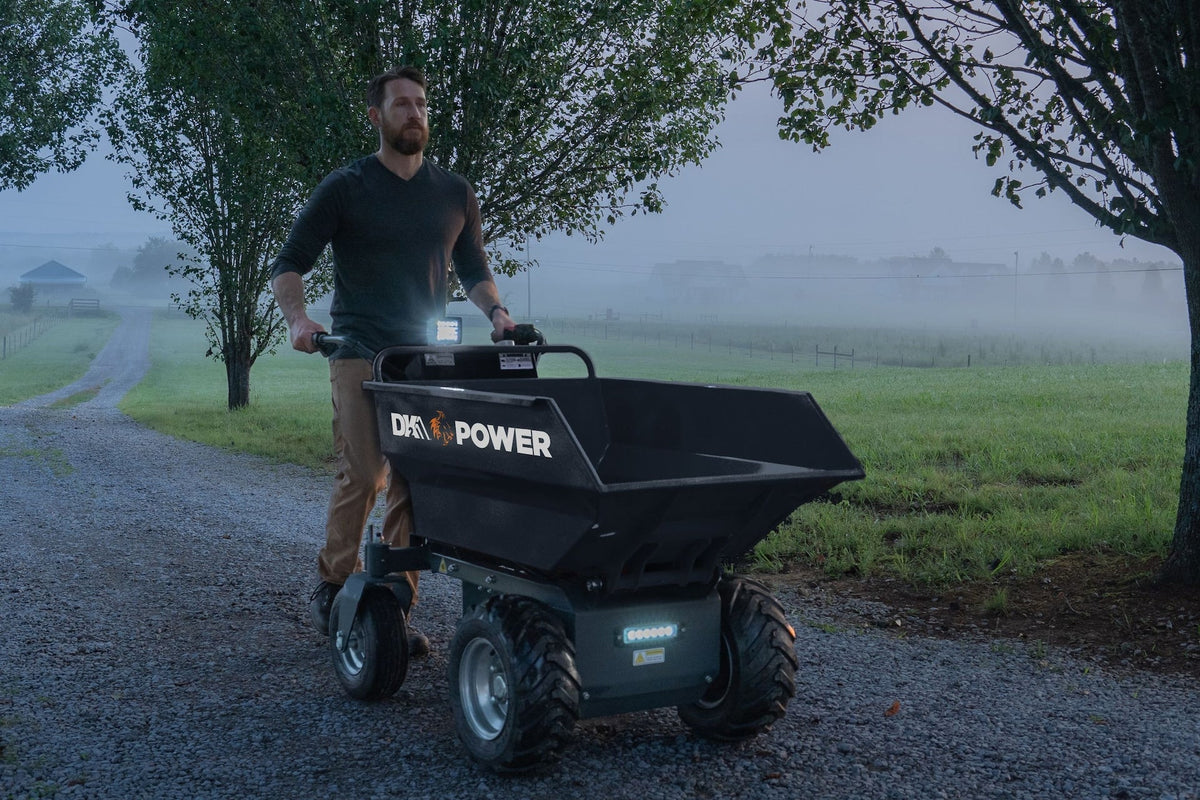 DK2 POWER by Marlon 1100 lb Self-Drive Electric Dump Cart