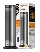 DREO Home 1500W PTC Convection Oscillating Ceramic Electric Tower Heater, 23-in