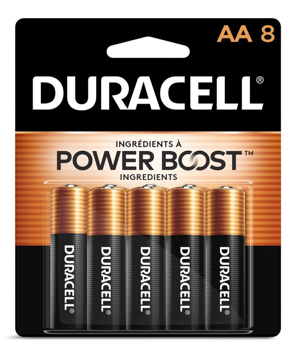 Duracell Coppertop AA Alkaline Batteries, All Purpose, 8-pk I0