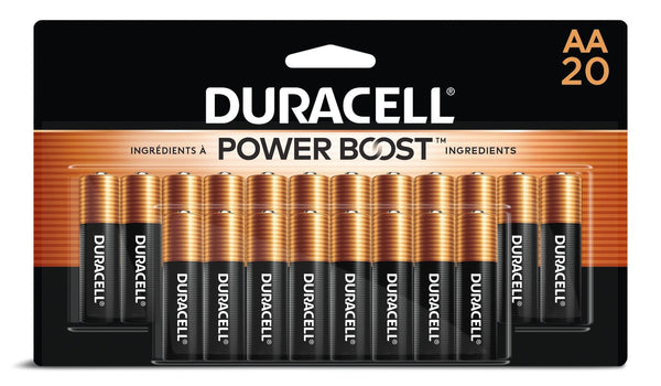Duracell Coppertop AA Batteries, Alkaline, 20-pk Z1