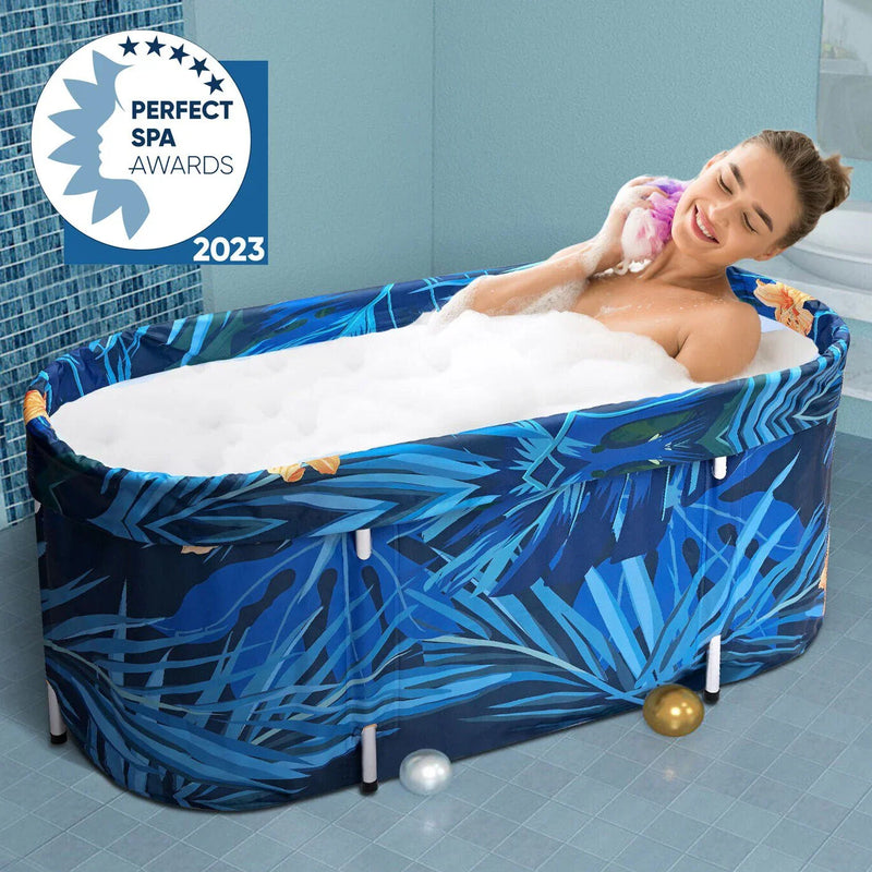 De-Stress 2023 Large Portable Folding Soaking Bathtub For Adults S3