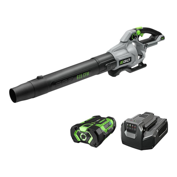 EGO POWER+ 56V Brushless Cordless 615 CFM Leaf Blower, Includes (1) 2.5Ah Battery and (1) 210W Standard Charger, LB6151 X2