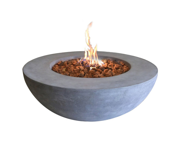 Elementi Lunar Bowl Liquid Propane, Light Grey U1