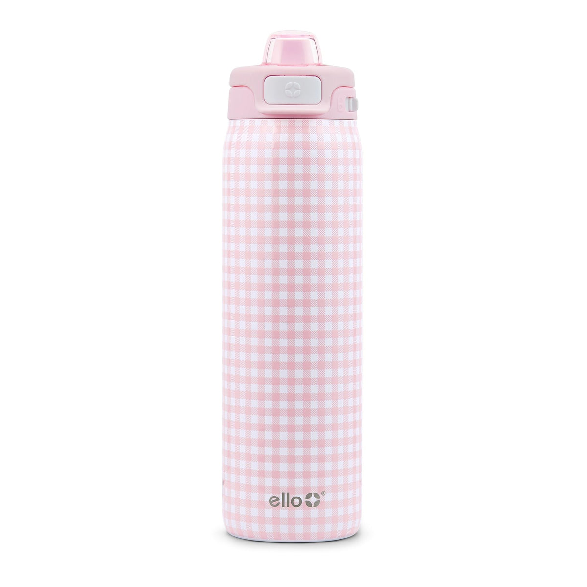 Ello Pop & Fill Insulated Stainless Steel Kids' Water Bottle with Dual Sip & Chug Lid, Various Colours, 18-oz