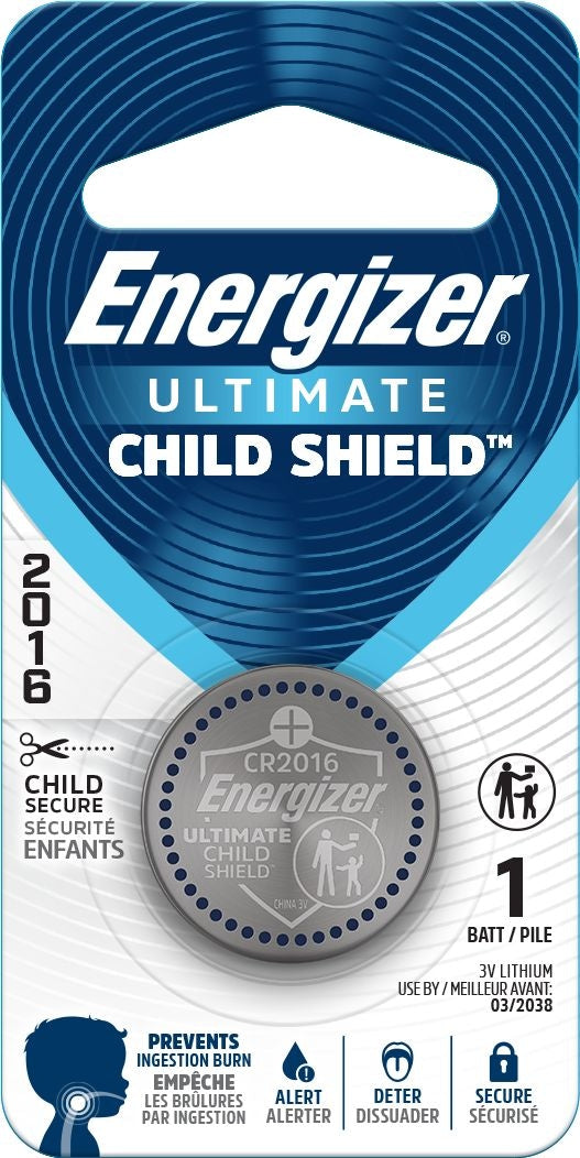 Energizer 2016 Child Shield Lithium Battery Y4
