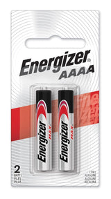 Energizer Max 2-pk AAAA Alkaline Batteries, For Small devices