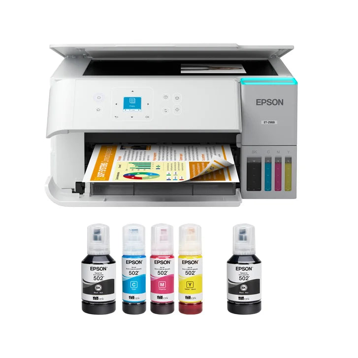 Epson EcoTank ET-2988 All-in-One Colour Supertank Printer with Bonus Black Ink Bottle F1