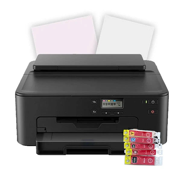 Canon TS702 Edible Inkjet Printer Bundle with Wafer Paper & Edible Ink Cartridges X6