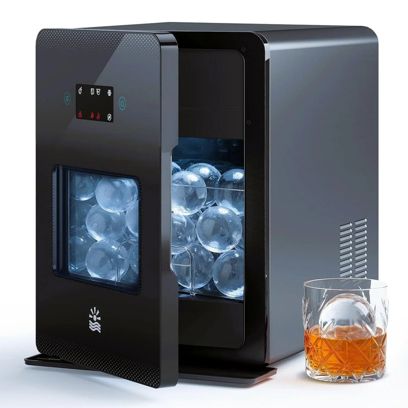 Clear Ice Ball Maker 2" 4 Spheres 144/Day LCD Self-Cleaning G6