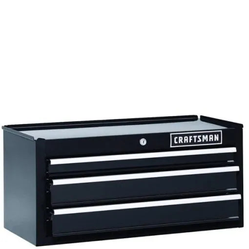 Craftsman 26 Inch 3-drawer Heavy-duty Ball Bearing Middle Chest Black B2