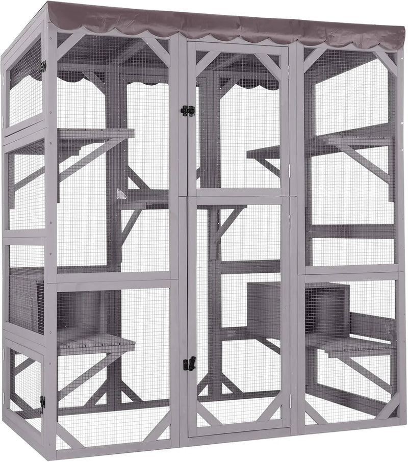 Catio Outdoor Cat Enclosure - Large Walk-In Kitty Cage D5