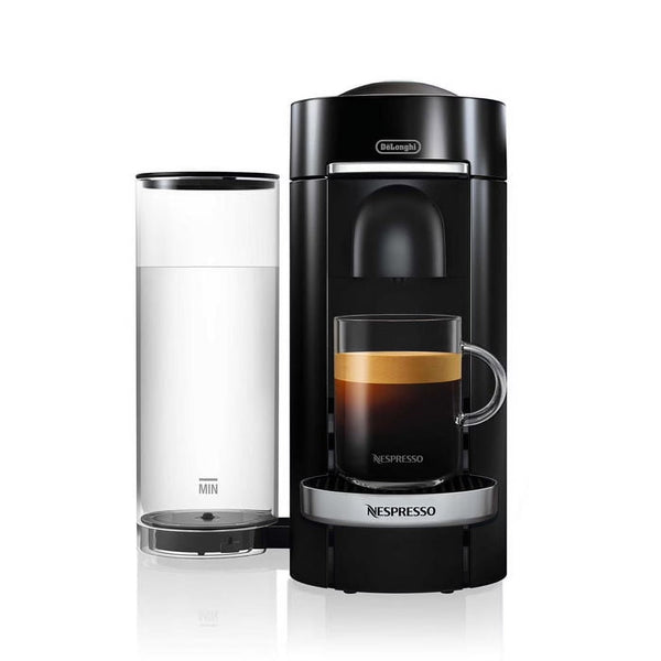 Nespresso New Vertuo Plus Deluxe Coffee and Espresso Machine by De'Longhi, Black, Single-Serve Brewers H7