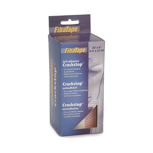 FibaTape CrackStop Self-Adhesive Fiberglass Mesh Tape For Drywall Repair, 6-in x 20-ft U4
