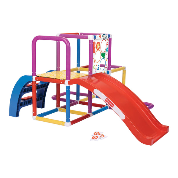 Fisher Price Jungle Kids' Outdoor Gym with Slide, Ages 2+ M6