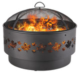 For Living Brome Round Outdoor Wood Firepit, 24-in