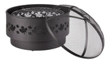 For Living Brome Round Outdoor Wood Firepit, 24-in