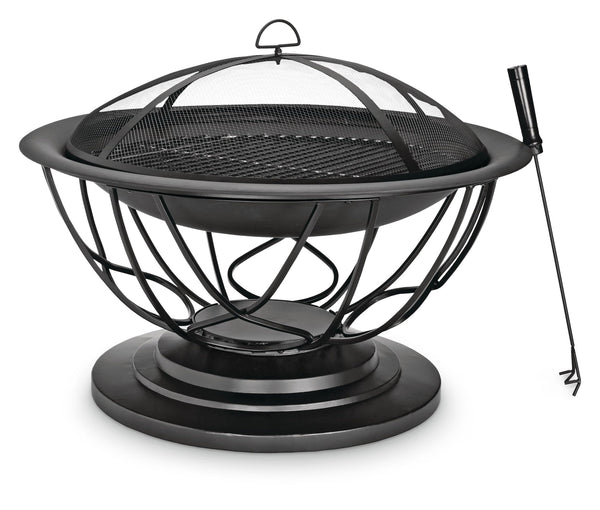 For Living Savona Round Wood-Burning Outdoor Fire Bowl/Fire Pit, 29.5 x 20-in M4