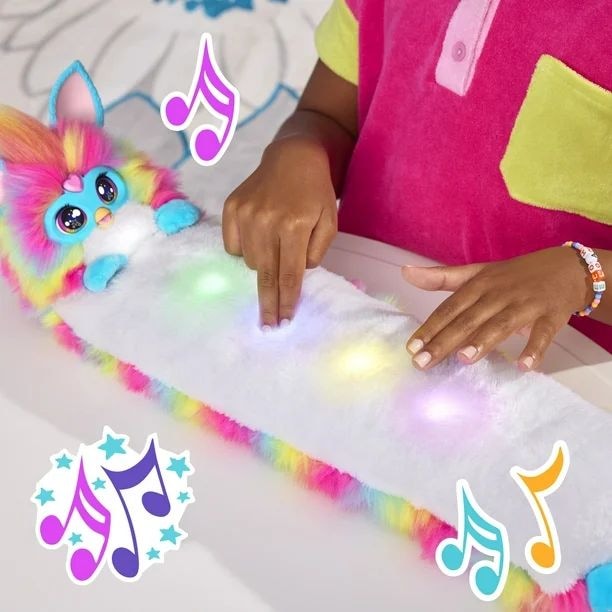 Furby DJ Furby French Interactive Toy with Touch-Activated Lights