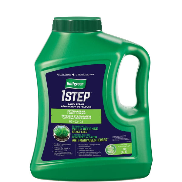 Golfgreen 1-Step Patch & Repair + Weed Defense 02-02-02 Grass Seed, 1.7-kg I6
