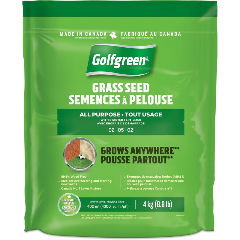 Golfgreen All Purpose Grass Seed, 4-kg O9