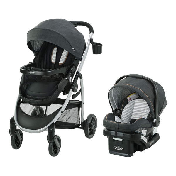 Graco Modes Pramette Travel System with SnugRide SnugLock 35 Lite DLX Infant Car Seat, Black G8