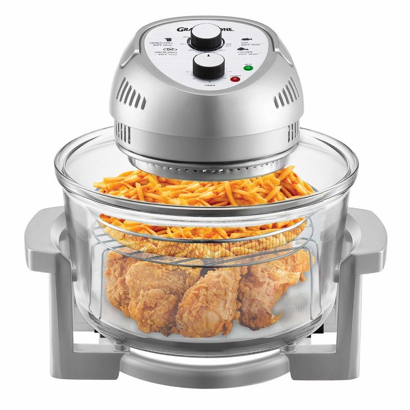 Granitestone Glass Air Fryer, Silver A4