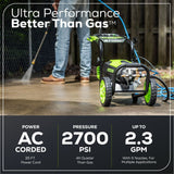 Greenworks 2700PSI 1.2GPM Electric Pressure Washer