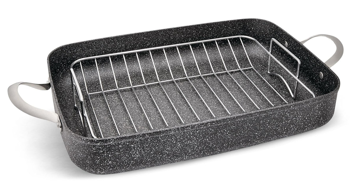 Heritage The Rock Roaster with Removable Rack, Non-Stick, Dishwasher Safe, 43 x 30.5cm